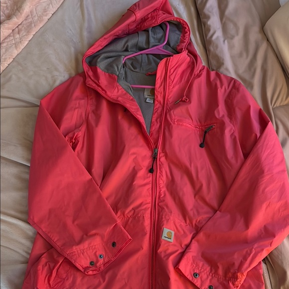 Pink Carhartt Raincoat with Hood - Picture 6 of 6